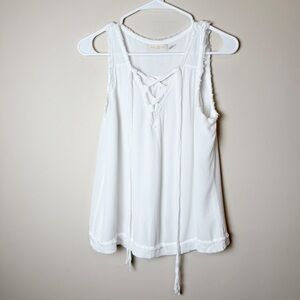 Ramy Brook White Sleeveless Top M